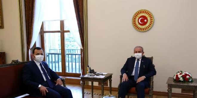 TBMM Başkanı, AYM Başkanı Arslan'ı kabul etti