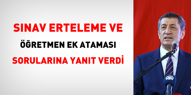 Bakan Selçuk'tan ek atamalarla ilgili açıklama