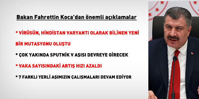 Bakan Koca: Çok yakında Sputnik V aşısına başlanacak