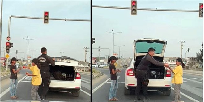 O polis memuru altınla ödüllendirildi