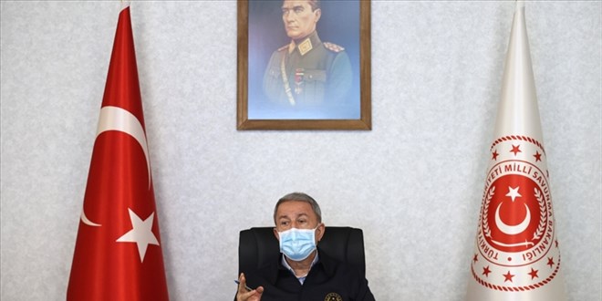 Bakan Akar açıkladı! Teröristlere ait 460 hedef vuruldu