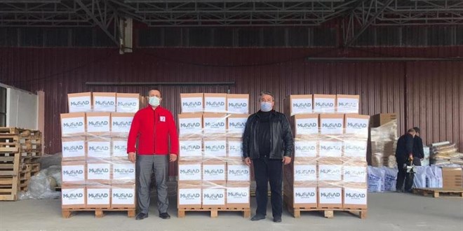 MÜSİAD'tan ihtiyaç sahiplerine yardım kolisi