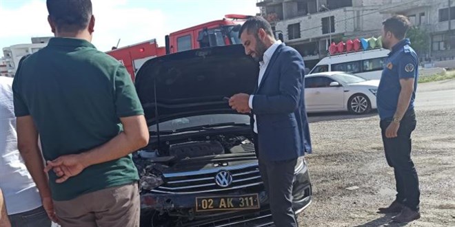 Gerger Belediye Ba�kan� makam arac�yla kaza yapt�