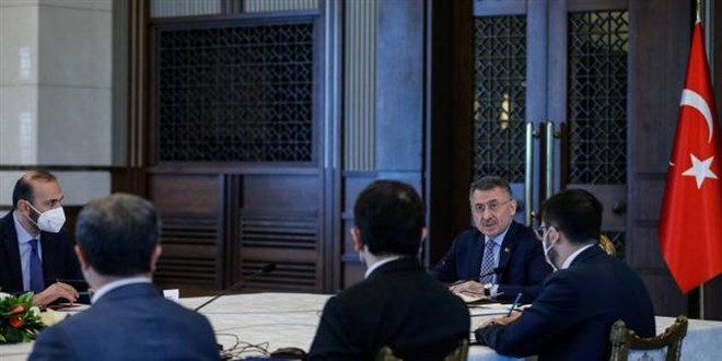 Cumhurbaşkanlığı Külliyesi'nde yerli aşı toplantısı yapıldı