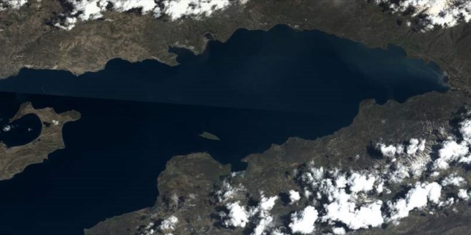 MSB, Van Gölü'nün Göktürk uydusu tarafından çekilen fotoğrafını paylaştı