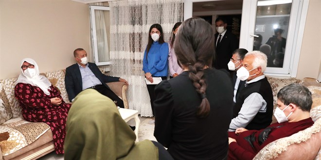 Cumhurbaşkanı Erdoğan, Mahruze Keleş'i ziyaret etti