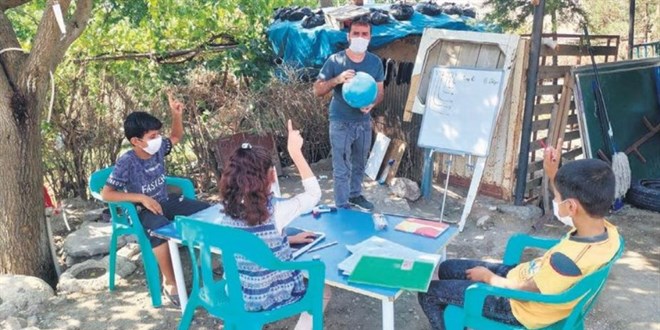 Ağaç gölgesi sınıf, kaporta kara tahta