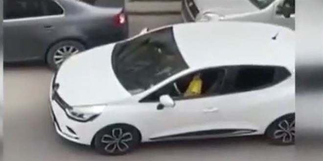 8 ya��ndaki o�luna araba kulland�ran baba g�zalt�na al�nd�