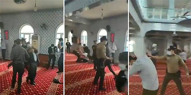 Bekçilerden cami içindekilere biber gazlı müdahale!