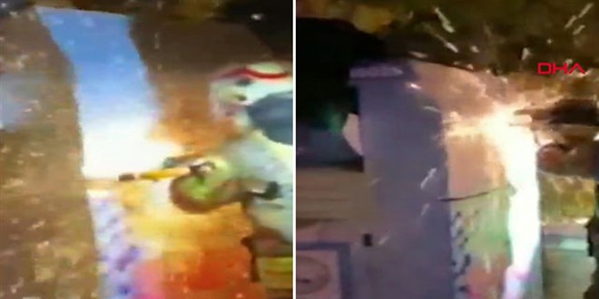 Giysi toplama kutusuna girip ��kamayan ki�iyi itfaiye kurtard�