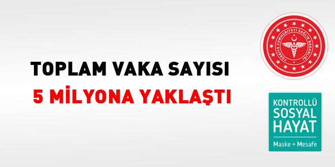 Toplam vaka sayısı 5 milyona yaklaştı