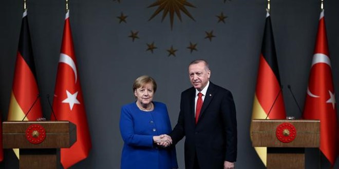 Cumhurbaşkanı Erdoğan, Almanya Başbakanı ile görüştü