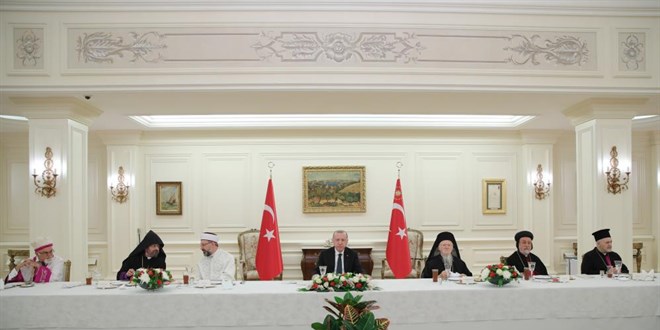 Erdoğan, azınlık cemaat liderleri ile iftarda bir araya geldi