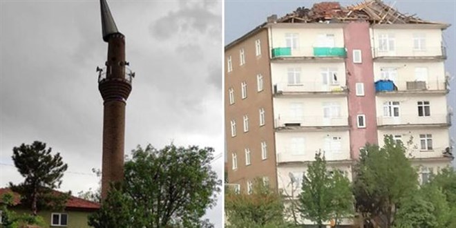 Ankara'da fırtına yıkıma neden oldu