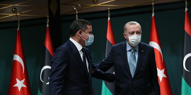 Erdoğan, Libya Milli Birlik Hükümeti Başbakanı Dibeybe ile telefonda görüştü