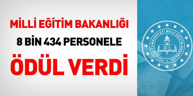 MEB 8 bin 439 personele ödül verdi