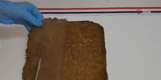 Kırıkkale'de ceylan derisi üzerine Aramice yazılmış tarihi İncil ele geçirildi