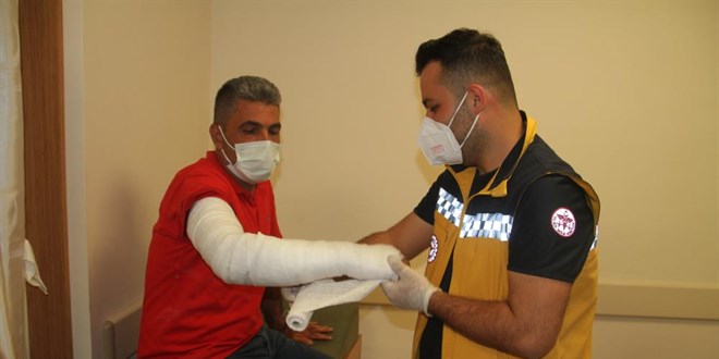 Ambulans şoförünü yaralayan hasta yakını tutuklandı