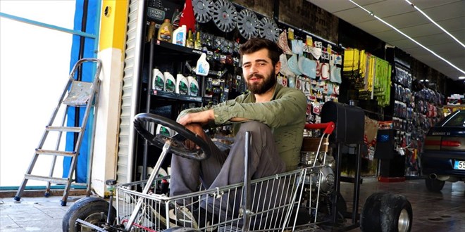 Al��veri� sepetinden araba yapt�: 120 km h�z yapabiliyor