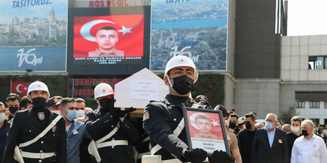 Şehit bekçi Kansu Turan'ın cenazesi toprağa verildi