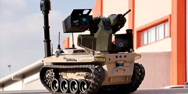 Dijital birliğin robot askeri Barkan göreve hazırlanıyor