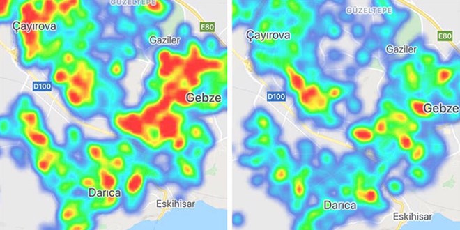 Kocaeli'de vaka saylarndaki d risk haritasna da yansd