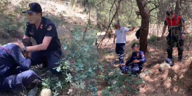 İntihara kalkışan itfaiye erini jandarma son anda kurtardı