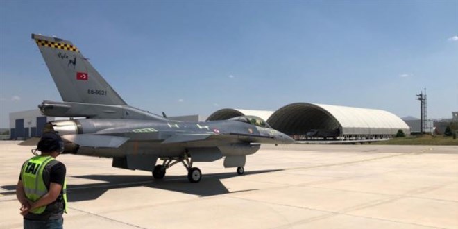 yiletirmesi tamamlanan F-16 Hava Kuvvetlerine teslim edildi