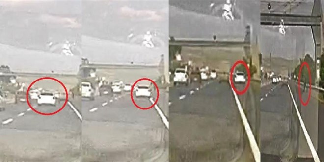 Tekirdağ-İstanbul yolunda makas terörü kamerada