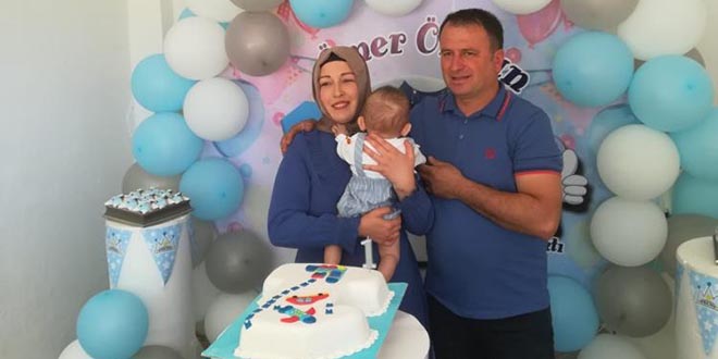 Dünyanın ilk kadavradan rahim nakliyle doğan Ömer Özkan bebek 1 yaşında