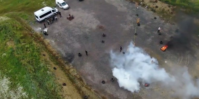 Polislere film sahnelerini aratmayan eğitim