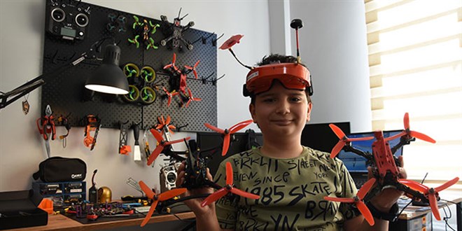 11 yaşındaki Doruk, dron tasarımıyla TEKNOFEST finalinde