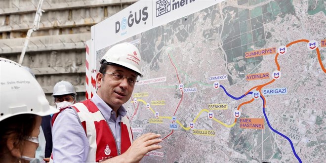 İBB Başkanı İmamoğlu'ndan metro hattı açıklaması