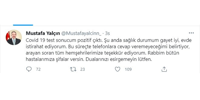 İlçe sakini, koronaya yakalanan belediye başkanı için şiir yazdı