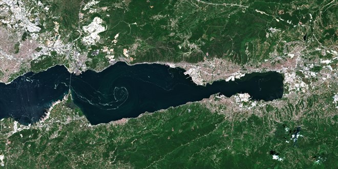 Marmara Denizi'ndeki msilajn younluk haritas karld