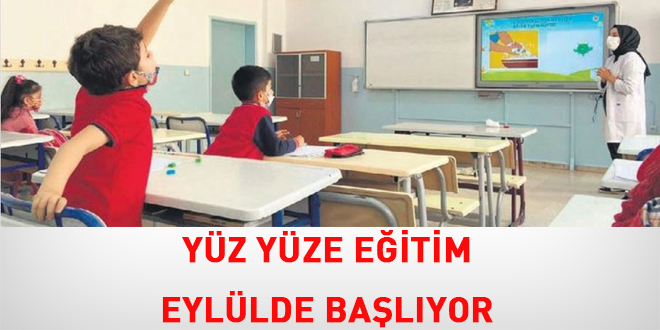 Yz yze eitim eyllde balyor