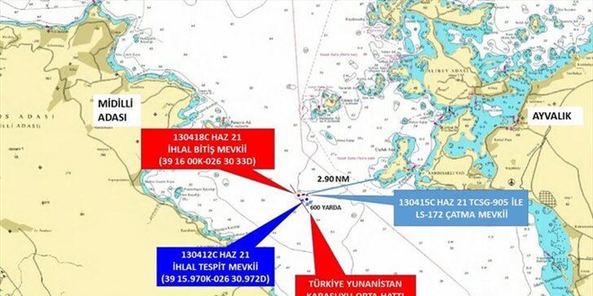Ege'de sıcak saatler! Türk kara sularından çıkarıldı