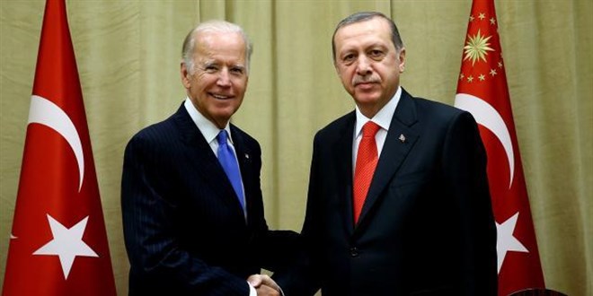 Gzler Cumhurbakan Erdoan-Biden grmesinde