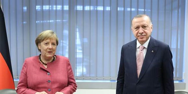 Cumhurbakan Erdoan'n Merkel ile grmesi sona erdi