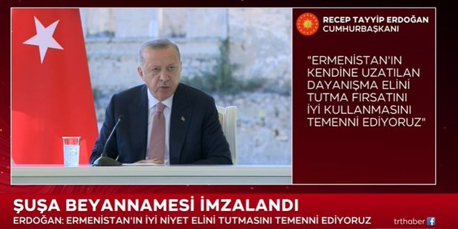 Erdoğan: Şuşa'da başkonsolosluk açmayı planlıyoruz