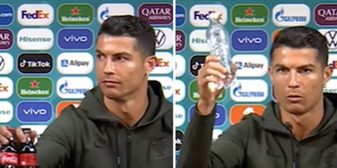 Ronaldo'nun 'Su iin' tepkisi, Coca Cola'ya 4 milyar dolar deer kaybettirdi