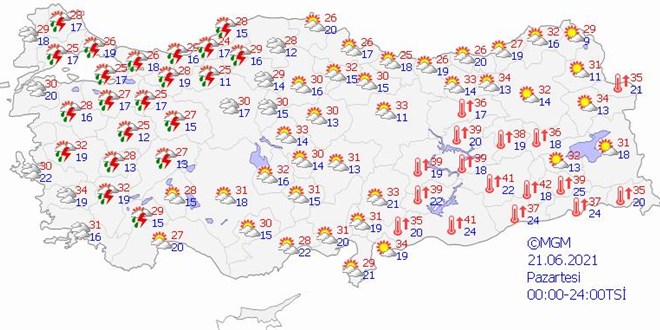 Hava scakl bat blgelerinde artacak - Harital