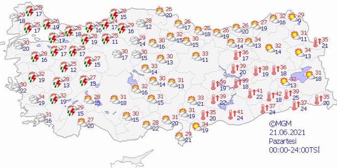 Hava sıcaklığı batı bölgelerinde artacak - Haritalı