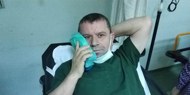 Sağlık personeline hastanede yumruklu saldırı