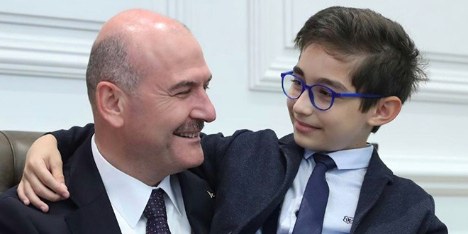 Bakan Soylu'dan Babalar Günü'nde şehit polis memuru Hüseyin Gül'e vefa