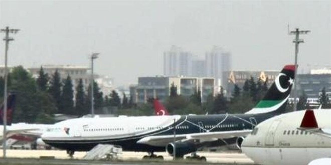 Libya eski lideri Kaddafi'nin uçağı İstanbul'dan ayrıldı