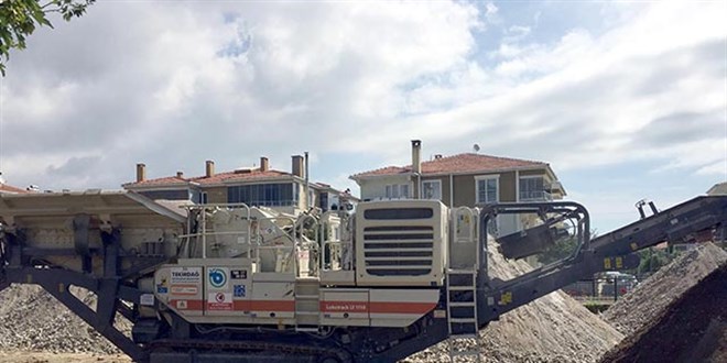 Tekirdağ'dan çalınan taş kırma makinesi İstanbul'da bulundu