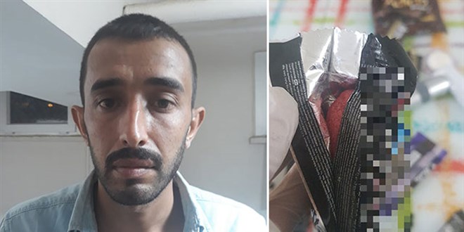 PKK'l terrist ikolata ve kek ambalajlarna gizledii patlaycyla yakaland