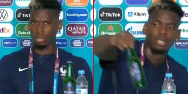 Pogba'nın tepkisi işe yaradı: Alkollü içecek şişeleri kaldırılacak