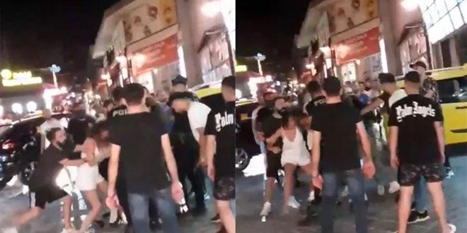 Kavgayı polisler bile zor ayırdı! 'Kafasına vur, kafasına vur'